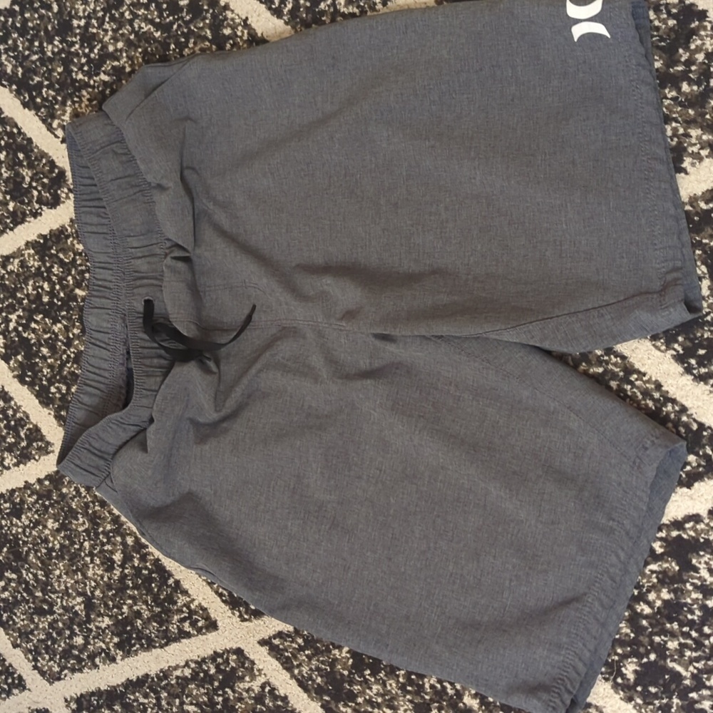 Hurley Boys Size XL Pull On Shorts Pockets Elastic Band Gray - Picture 5 of 6